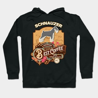 Schnauzer Best Coffee - Dog Owner Coffee Lover Gifts Hoodie